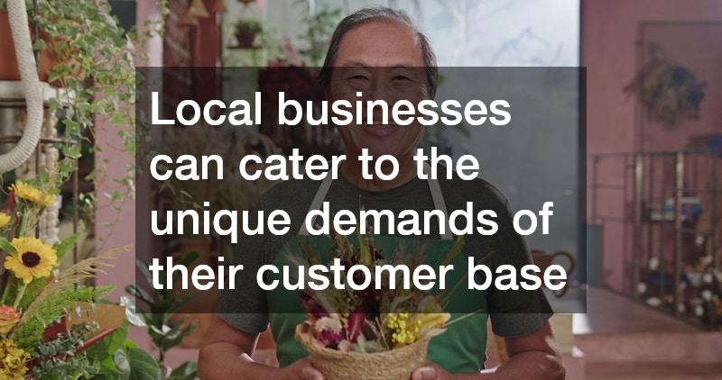 local business owner carrying a basket of flowers